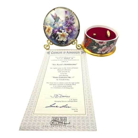 Allen's Hummingbird Music Box 1994 Lena Liu Ardleigh-Elliott Piano Concerto #1 - Picture 1 of 13